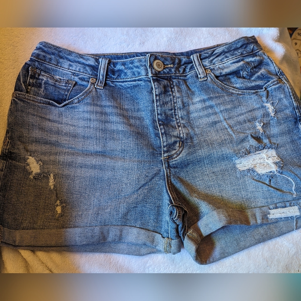 Maurices Distressed Jean Shorts